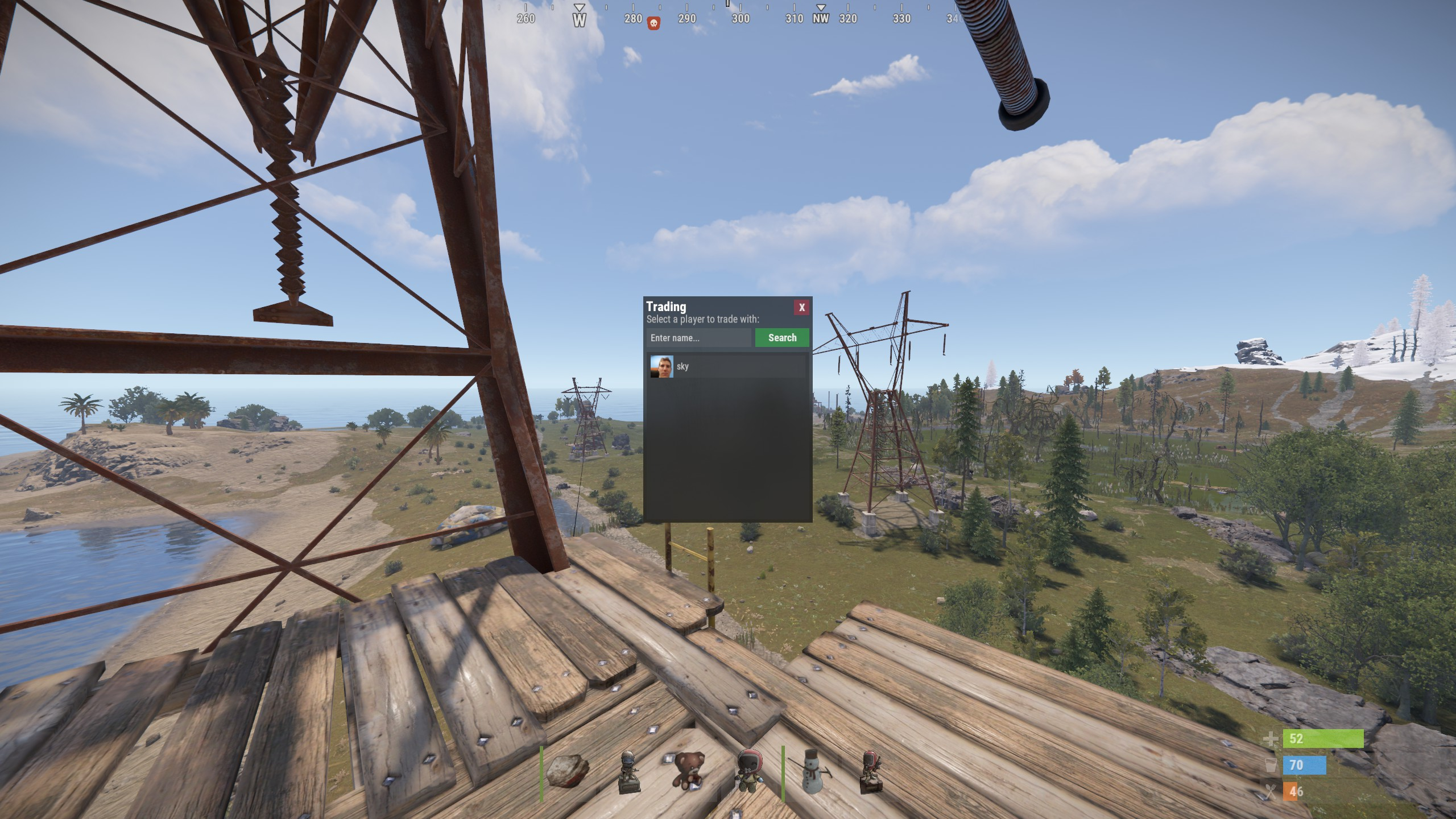 The player list menu