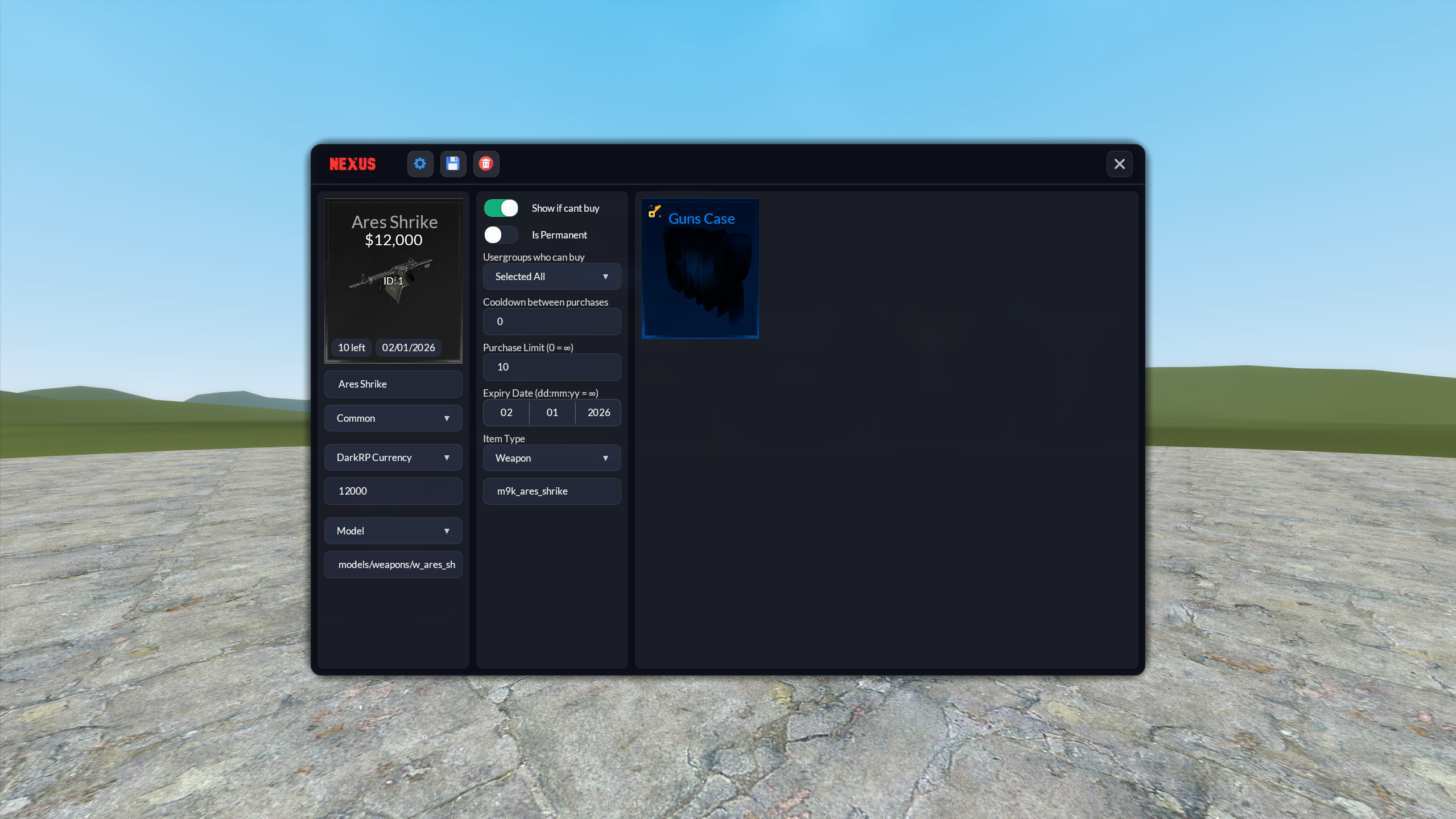 10. Item Creation