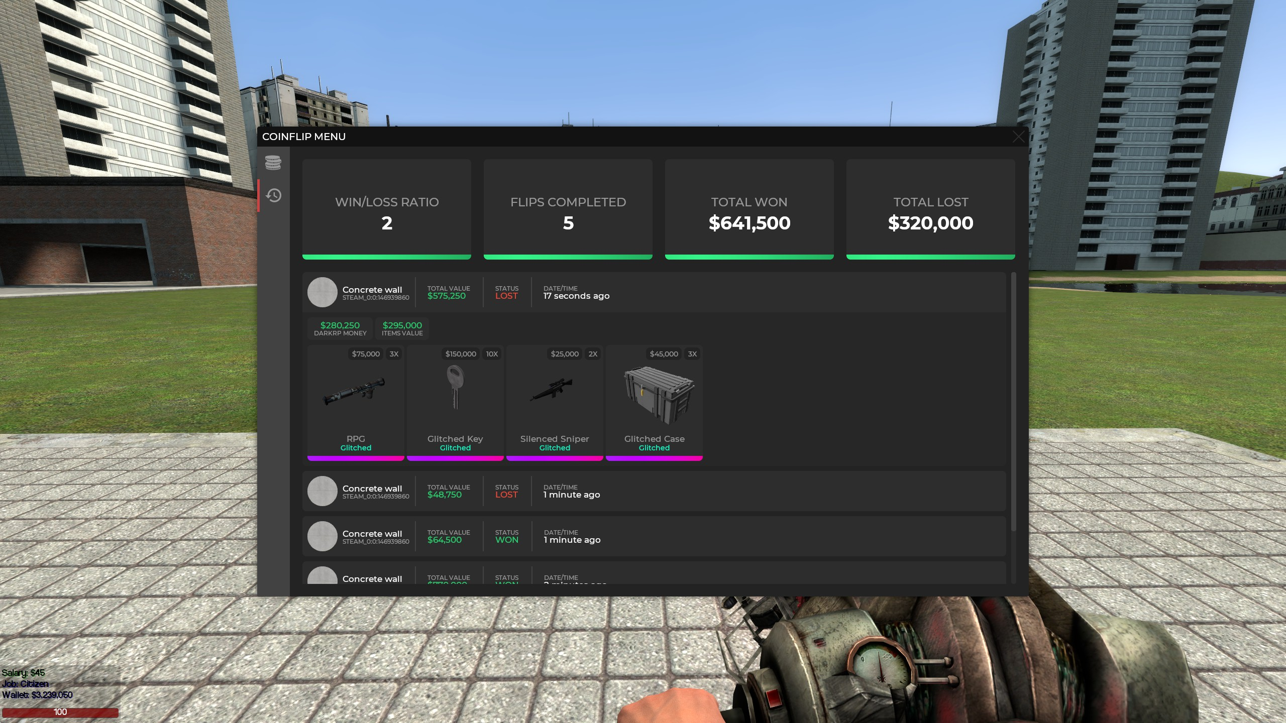 Coinflip History