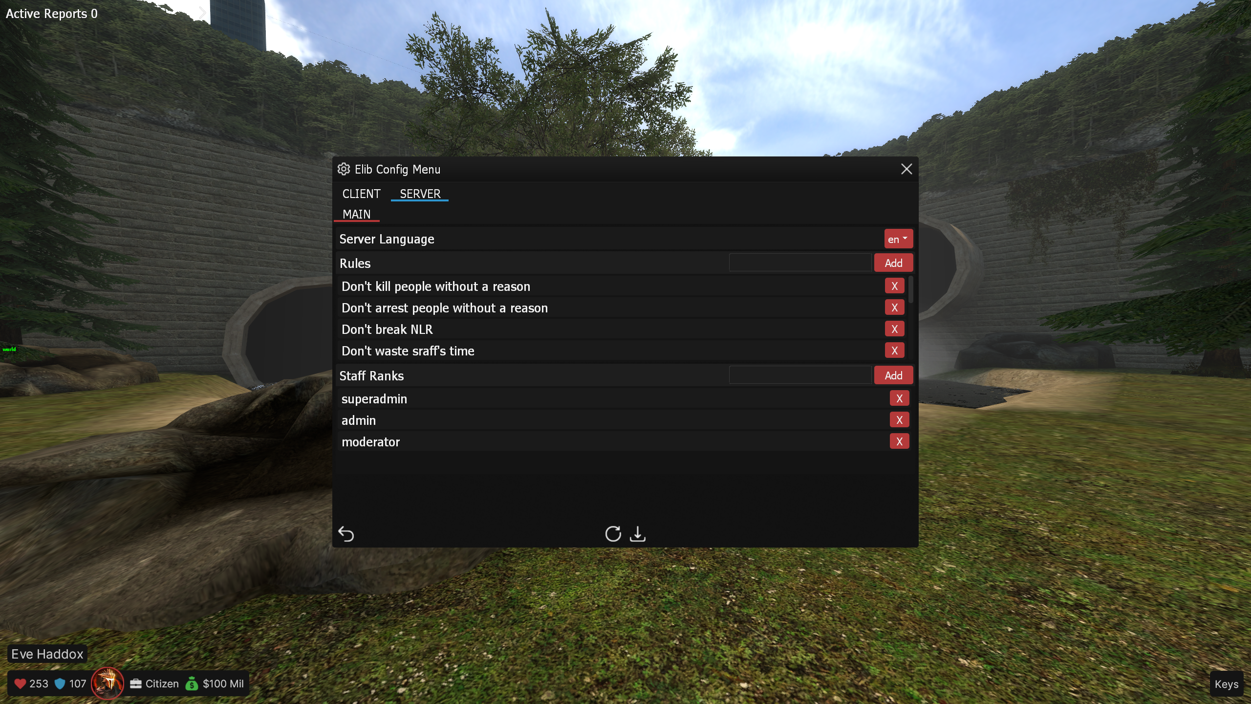 In-Game Config