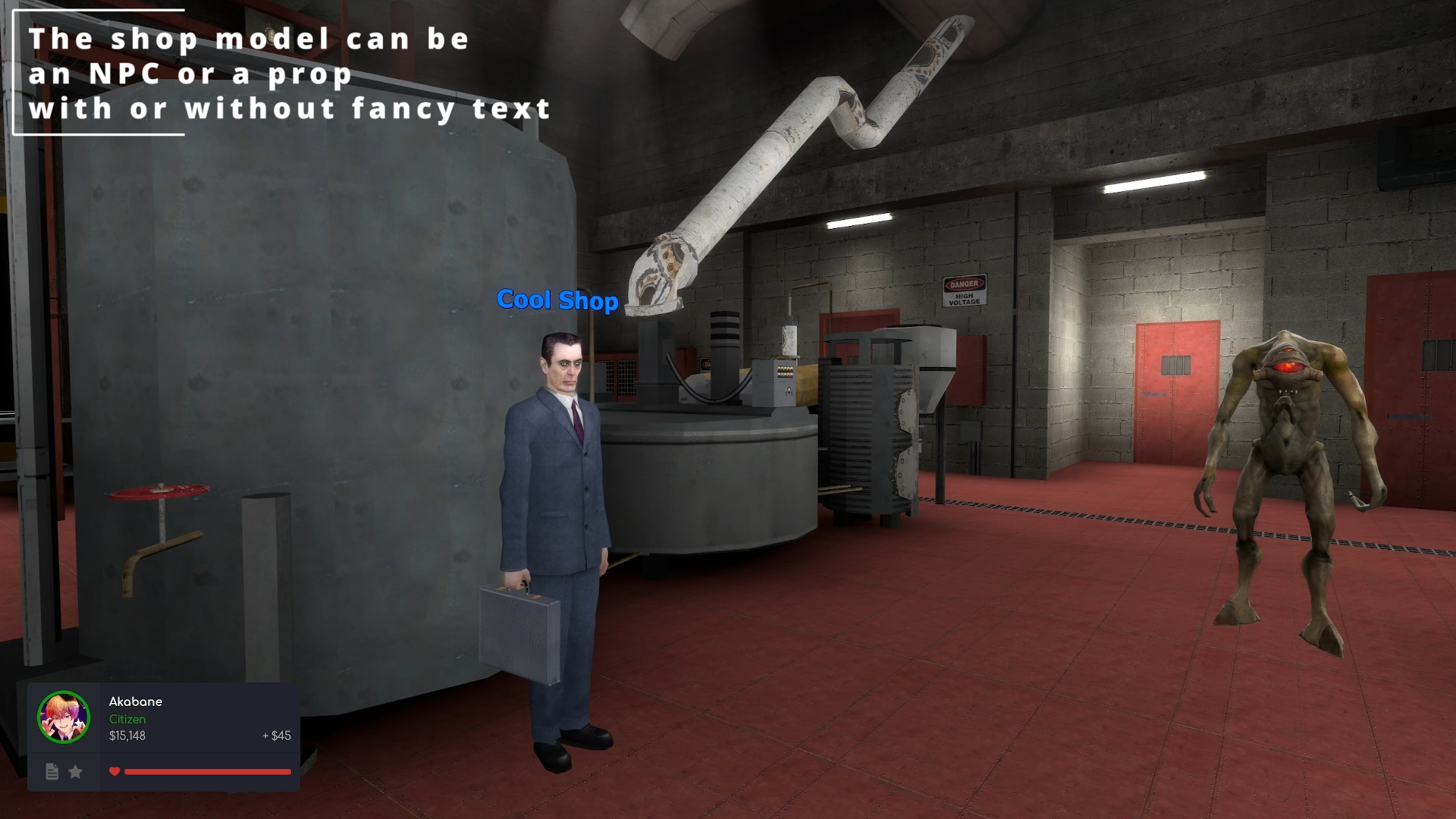Shops are visually customizable