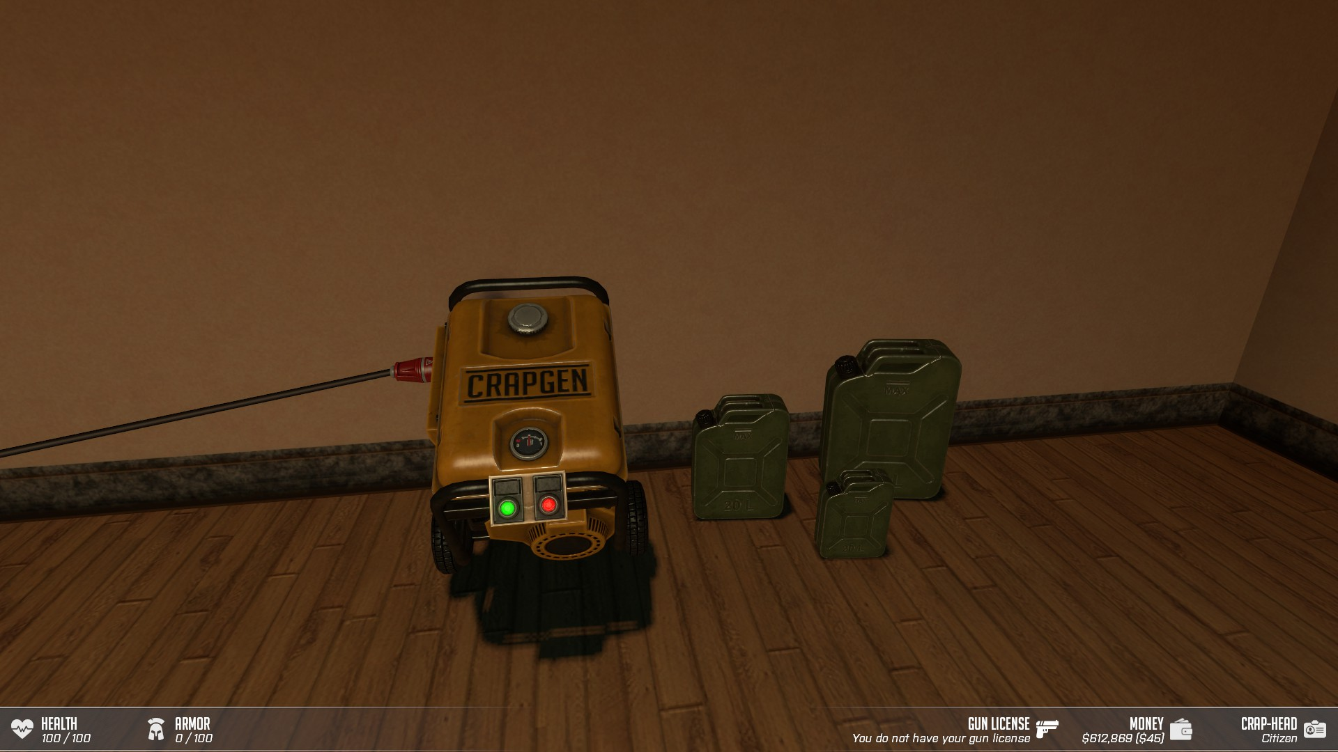 Generator + fuel