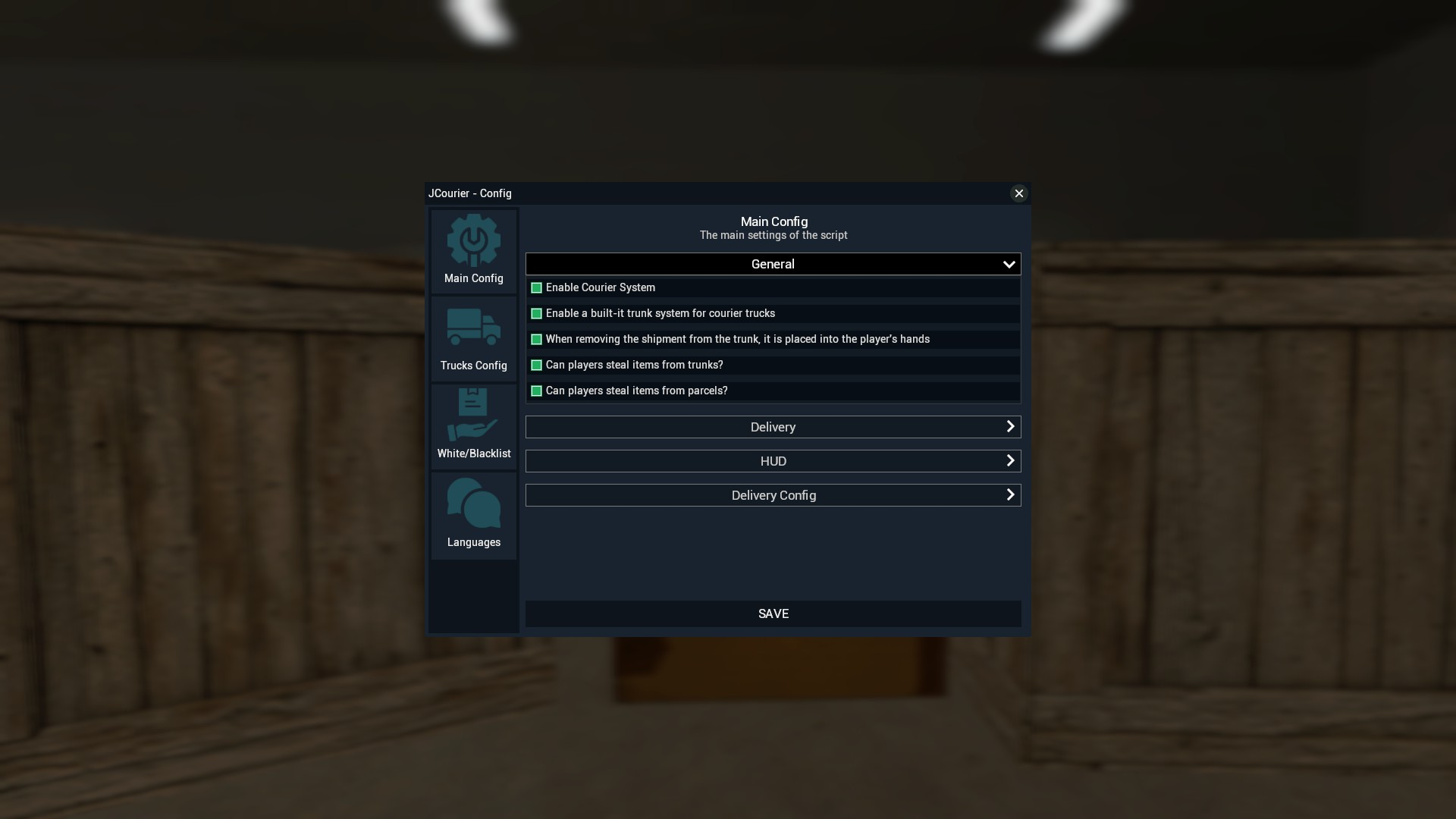 In-Game Config