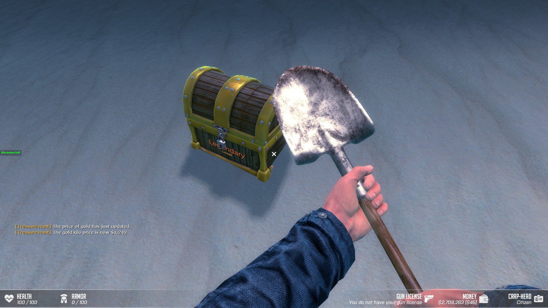 Digging treasure