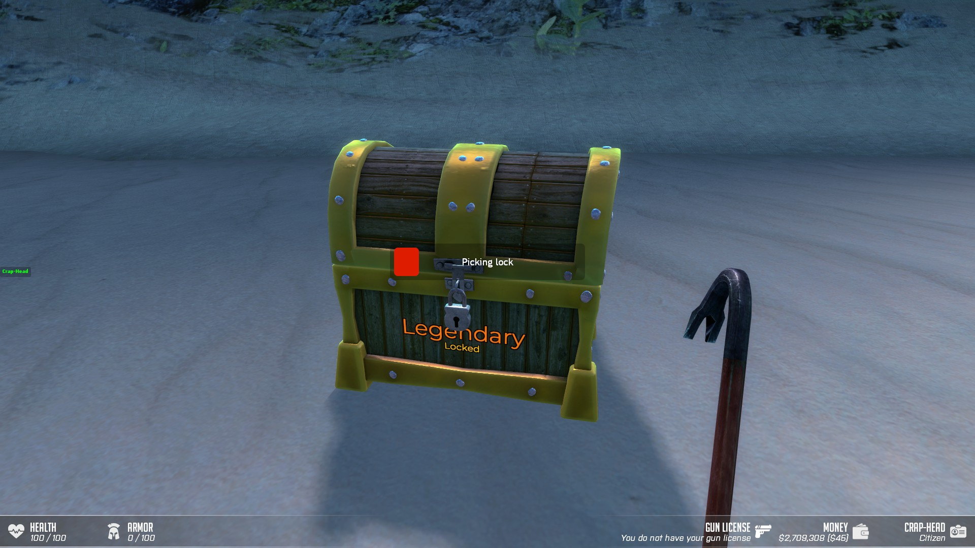Lockpicking treasure