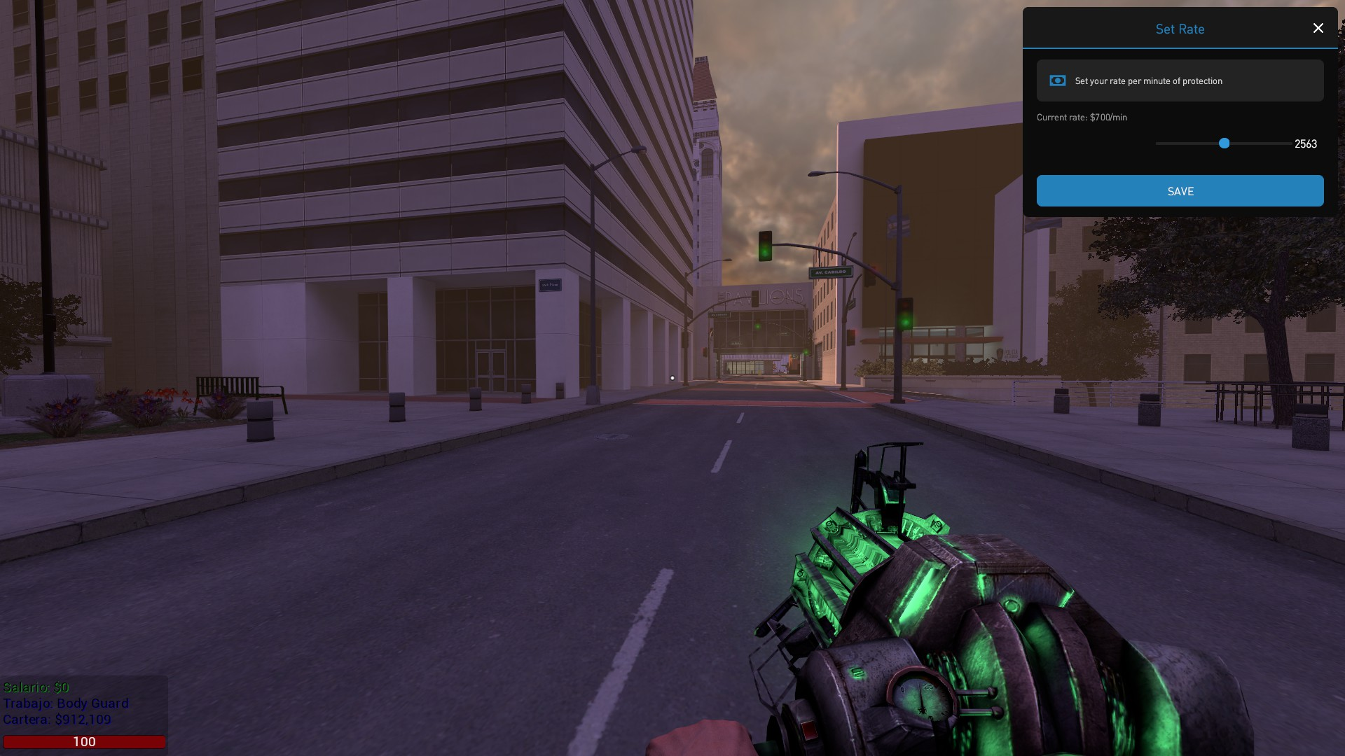 Selectable rate per minute
