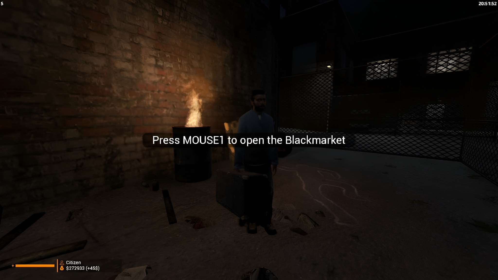 Blackmarket Bag SWEP to access the market