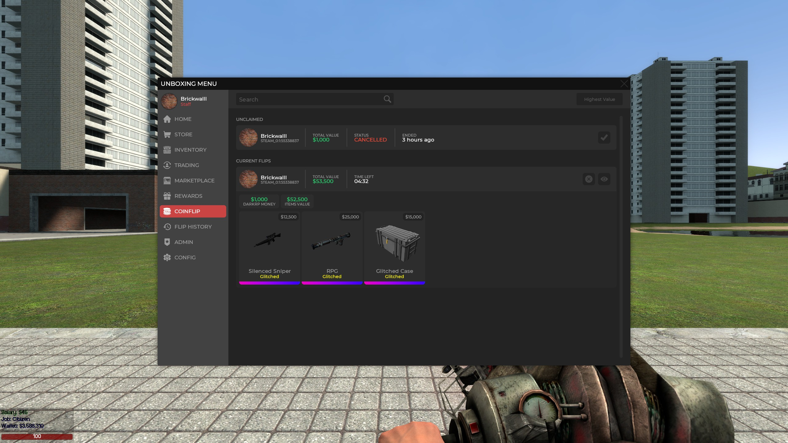 Unboxing Menu Support