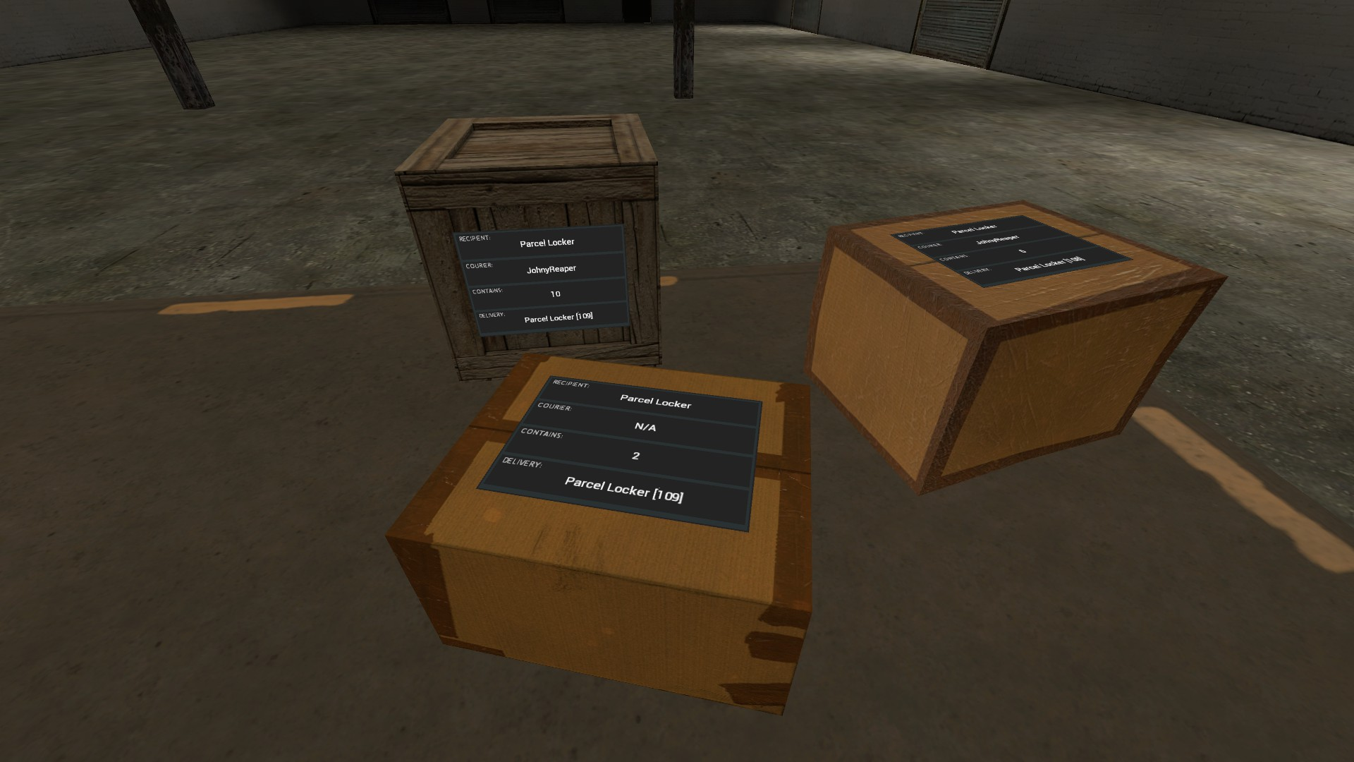 Different types of parcels
