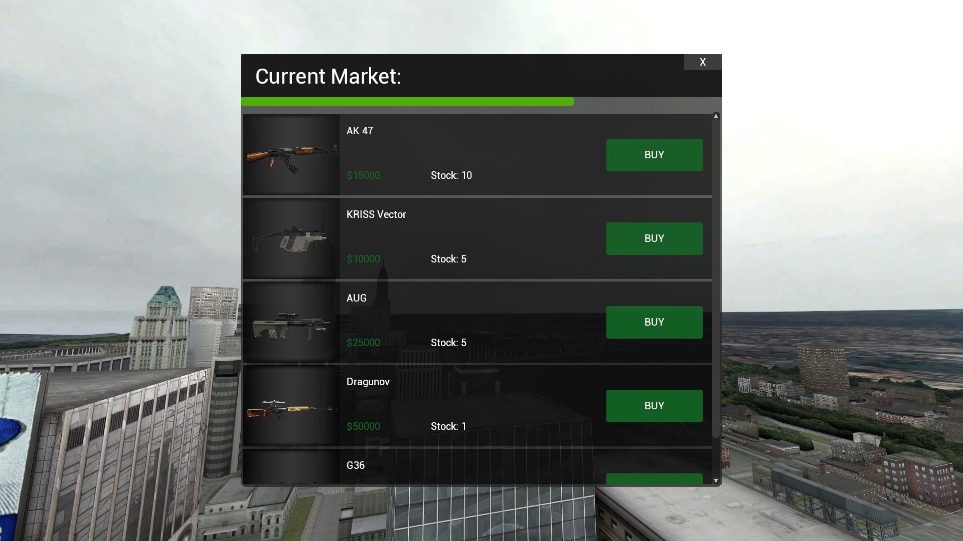 Weapons on the Blackmarket