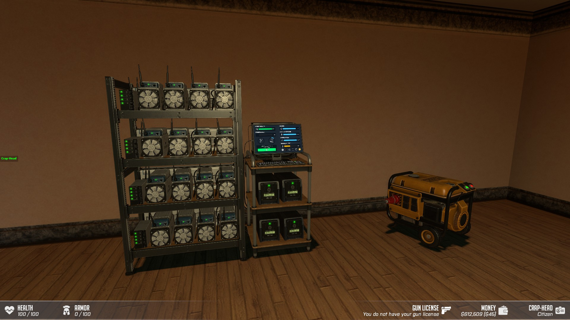 Bitminer with RGB installed