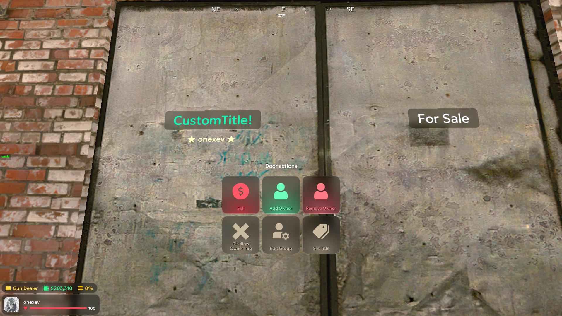 Door menu