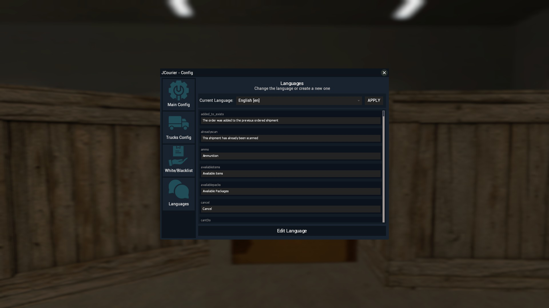 In-Game Config