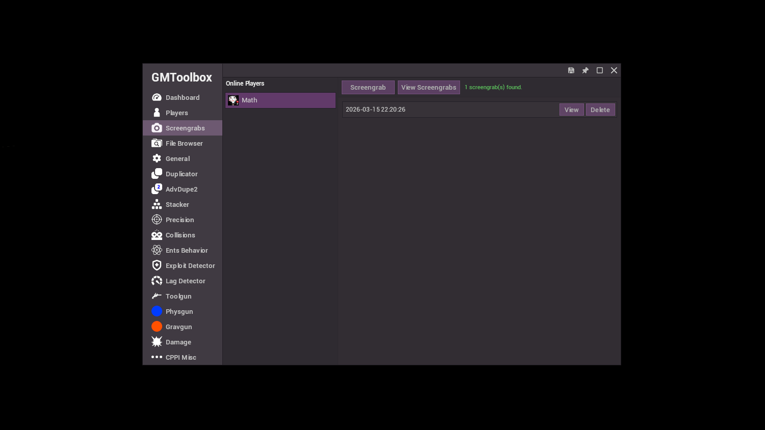 3. Screengrabs