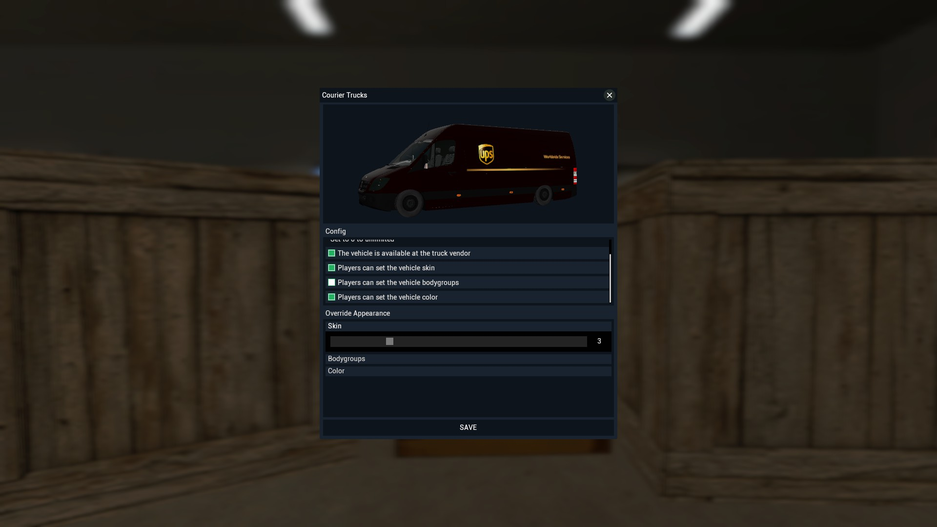 In-Game Config